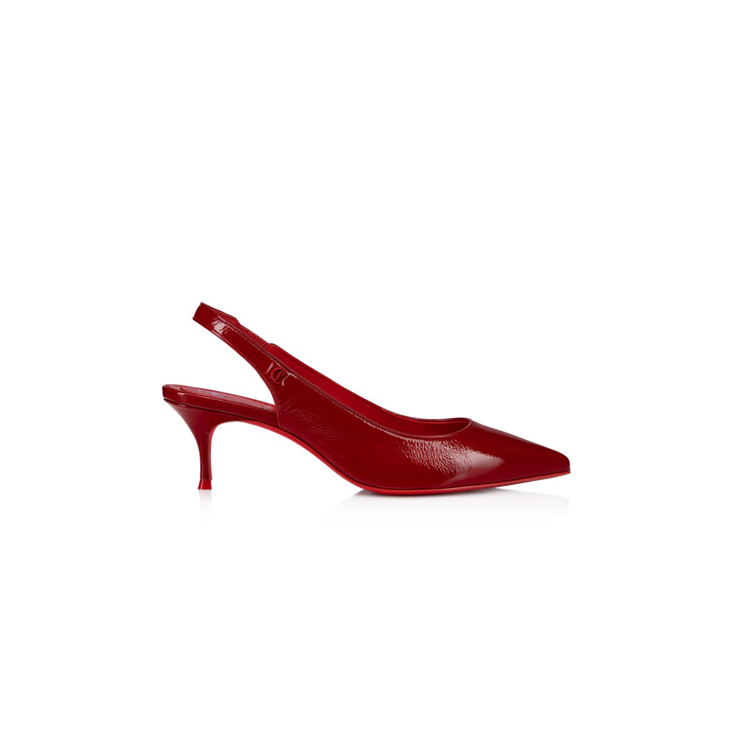 Ch**an louboutin sporty kate sling 55 mm sling back pumps-vog patent leather-loubi-women 1250480r558